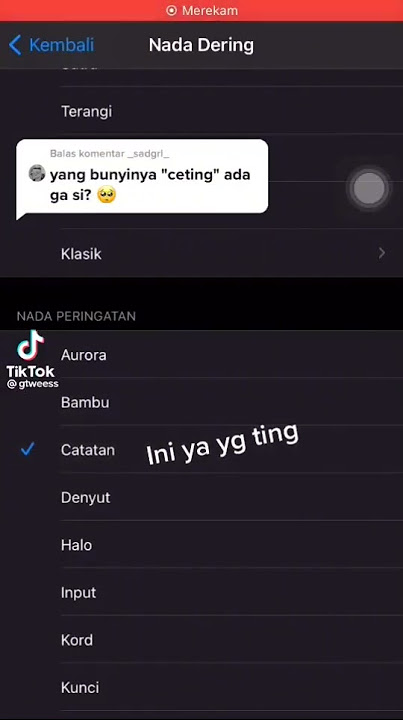 nada dering iPhone