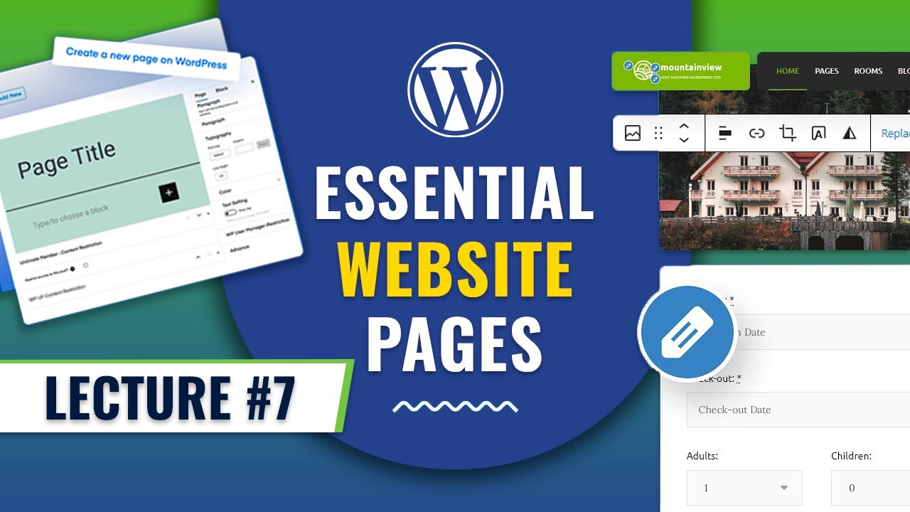 Creating Essential Website Pages | SEO & Blogging Course | Lecture 7 ...
