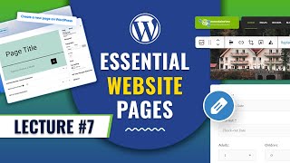 Creating Essential Website Pages | SEO & Blogging Course | Lecture 7 | NextAge Solutions