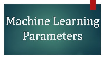 Parameters and Hyperparameters