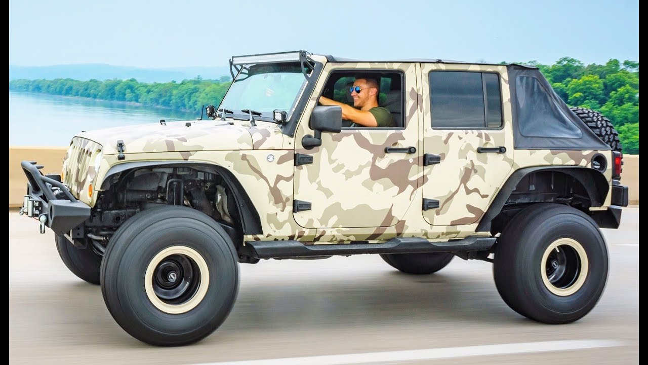 I WRAPPED MY JEEP IN DESERT STORM CAMO!!! MY BEST WRAP EVER... - YouTube