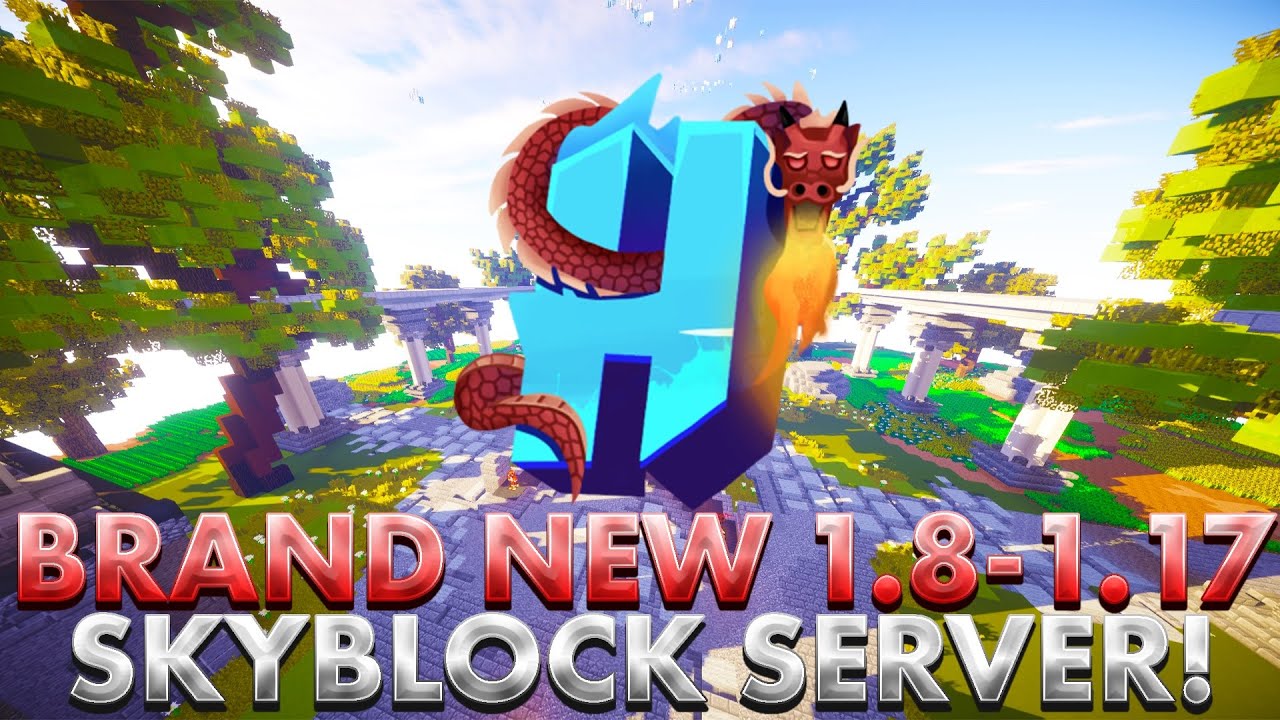 BRAND NEW 1.8 - 1.17 OP SKYBLOCK SERVER! | Minecraft Skyblock | New ...