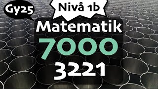 Matematik 7000 Nivå 1b 3221 matte 1b gy25