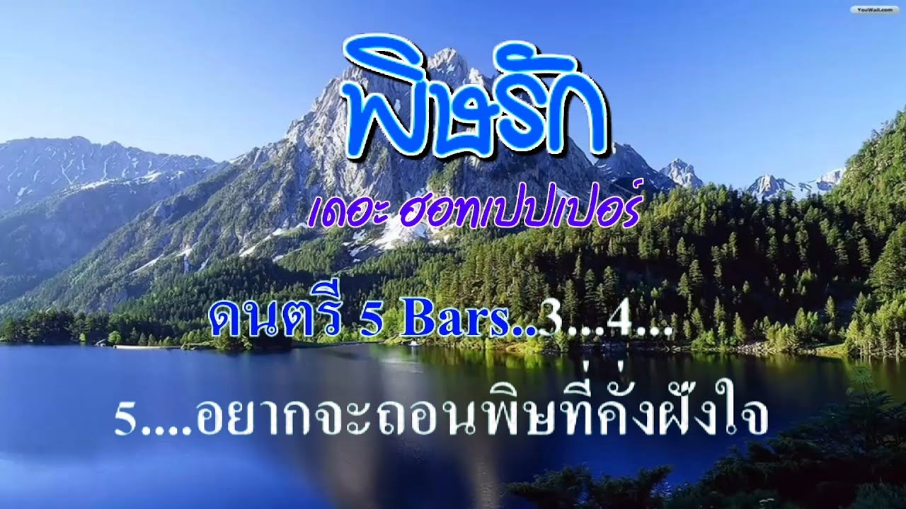 ♬พิษรัก เดอะฮอทเปปเปอร์ #karaoke #คาราโอเกะ