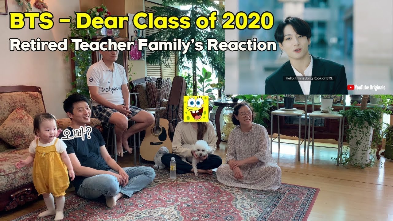 (ENG) BTS Dear Class of 2020 REACTION / Retired Teacher Family's