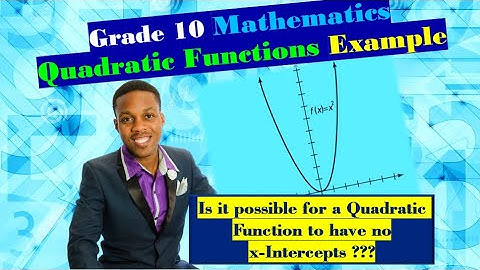 Grade 10 Mathematics:  Quadratic Function Example with Significant Characteristics (Step-wise) 2020