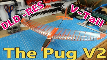 How to build a Pug V2 DLG RES V-Tail from angel wing designs part 3 Final assembly and Covering