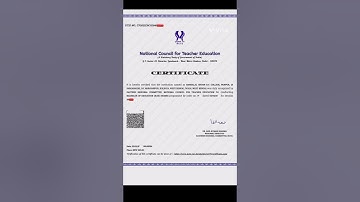 NCTE OTPRMS OFFICIAL CERTIFICATE #slst #wbssc #wbssc2025 #wbsscupdates #ncte #NCTEOTP RMS