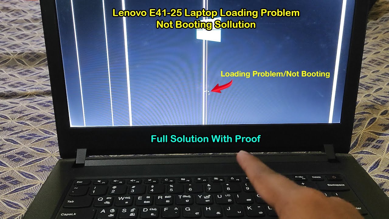 How to Fix Lenovo E4125 Laptop Not Loading / Not Booting Problem YouTube
