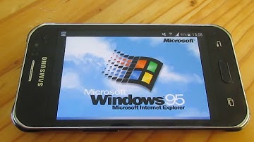 Windows 95 Running on My Samsung Galaxy J1 Ace