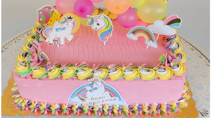 TORTA UNICORNO come decorare la torta di compleanno che renderà felice ogni  bambina 