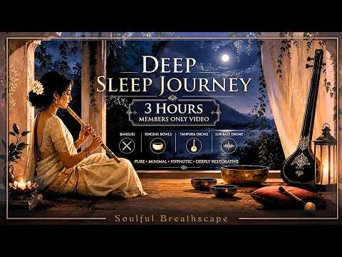 Night Healing Frequencies 🌙 3-Hour Sleep Music for Deep Relaxation & Nervous System Calm