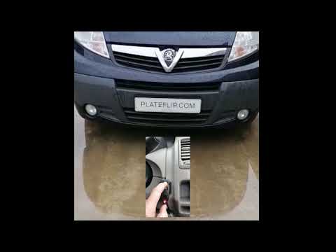 Car License Plate Flipper with remote control - YouTube