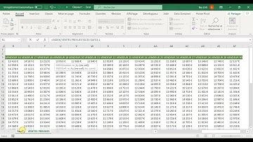 Comment faire une barre de défilement sur Excel
