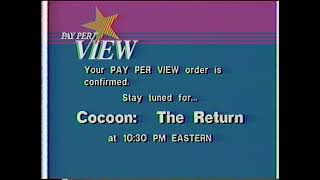Pay Per View (Cablevision) bumpers [August 11, 1989]