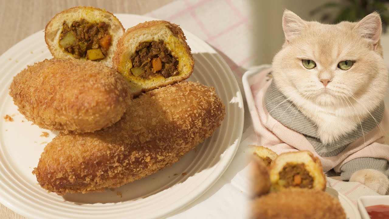 Easy Curry Bread | How To Make Japanese Curry Bread (Karē pan) | ASMR Cooking With Tira’s Home