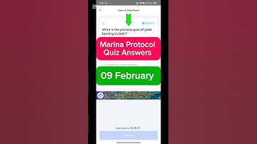 💰 Marina Protocol Quiz Answers - Feb 9, 2025 | Step-by-Step Guide to Claim Airdrop 🚀 | #Shorts