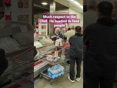 a hero chef @ my Costco making Rotisserie Chicken on a Friday night, feeding a lot of families!