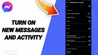 How To Turn On New Messages And Activity On Facebook Messenger App 2025 screenshot 3