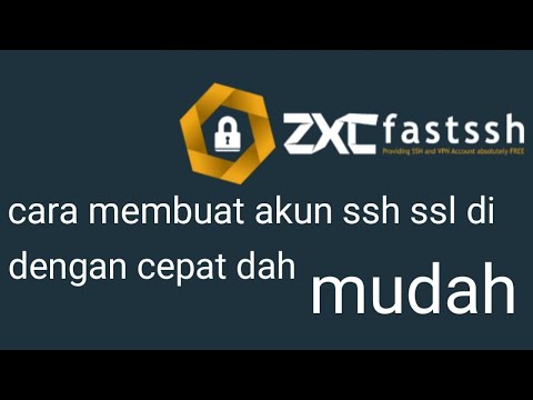Cara membuat akun ssh ssl dengan mudah dan cepat