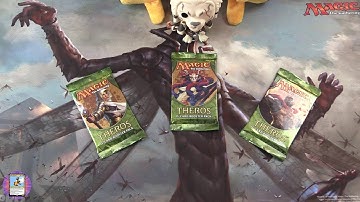 Snacking on Theros Block #34 pack opening / unboxing FOIL MYTHIC!