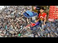 Recycling Process of Old Plastic Shoes to Make new Shoes | Recycling old plastic shoes scrap