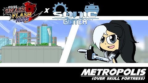 SSF2 Mods: Metropolis (from Sonic Glitch) (over Skull Fortress)