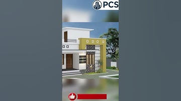 Luxury Home Front Elevation Designed in SketchUp and Enscape #shorts
