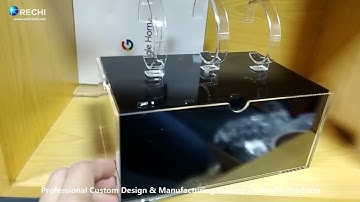 RECHI |Custom Counter Acrylic Display Factory| Acrylic Watches Retail Display Showcase