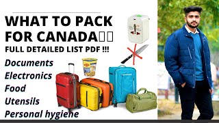 Packing for Canada in 2021|Detailed Packing List PDF || What to pack for Canada| SAGAR KAPOOR CANADA by Sagar Kapoor CANADA 1,703 views 3 years ago 10 minutes, 46 seconds