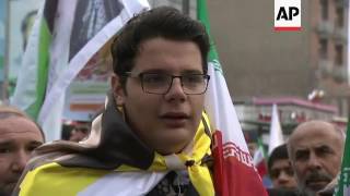 Anti-US sentiment at Iran national day event