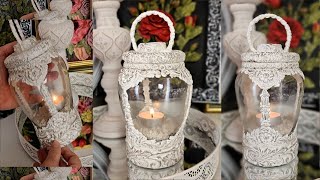 Decorative Lantern from recycled glass jar/How to make lantern by Kitty Ideas 20,801 views 6 months ago 7 minutes, 4 seconds