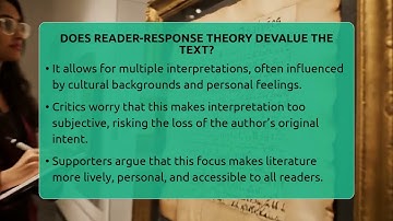 Does Reader-Response Theory Devalue The Text? - Tales And Texts
