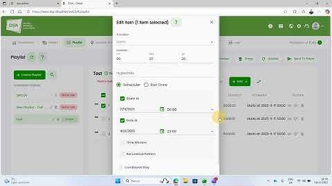 (DSA / Nybble CMS) How To:  Schedule Content