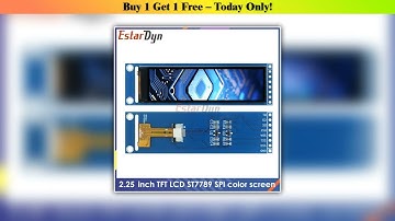 Deal Estardyn 2.25-inch TFT LCD ST7789 small screen 76*284 module LCD full view SPI color screen•••