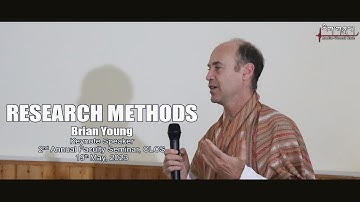 RESEARCH METHODS|Brian Young|2nd Annual Faculty Research Seminar|KEYNOTE SPEAKER|CLCS|2023|ID:AV317