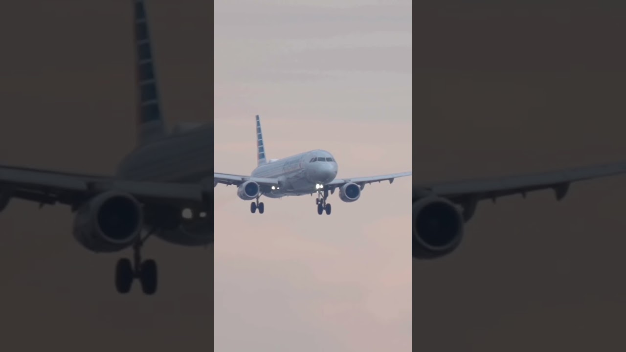 Incredible American Airlines 🇺🇸 Airbus landing approach A321neo 