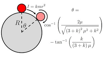 Can a ball roll down a sphere without slipping?