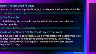Change the datetime format in Flutter for the First Day of the Week