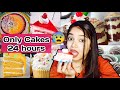 Eating only cakes for 24 hours challenge stay with ishani  bengali food challenge