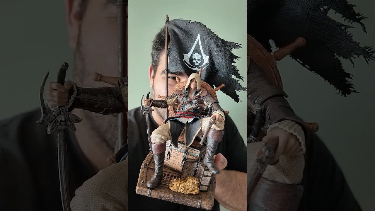 A EDIÇÃO DE COLECIONADOR DE ASSASSIN'S CREED BLACK FLAG RESYNCED🔥🏴☠️ #ASSASSINSCREED #GAMING