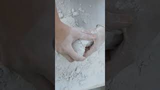 White homemade texture #asmr #oddlysatisfying #relaxing #crumbling #softtexture