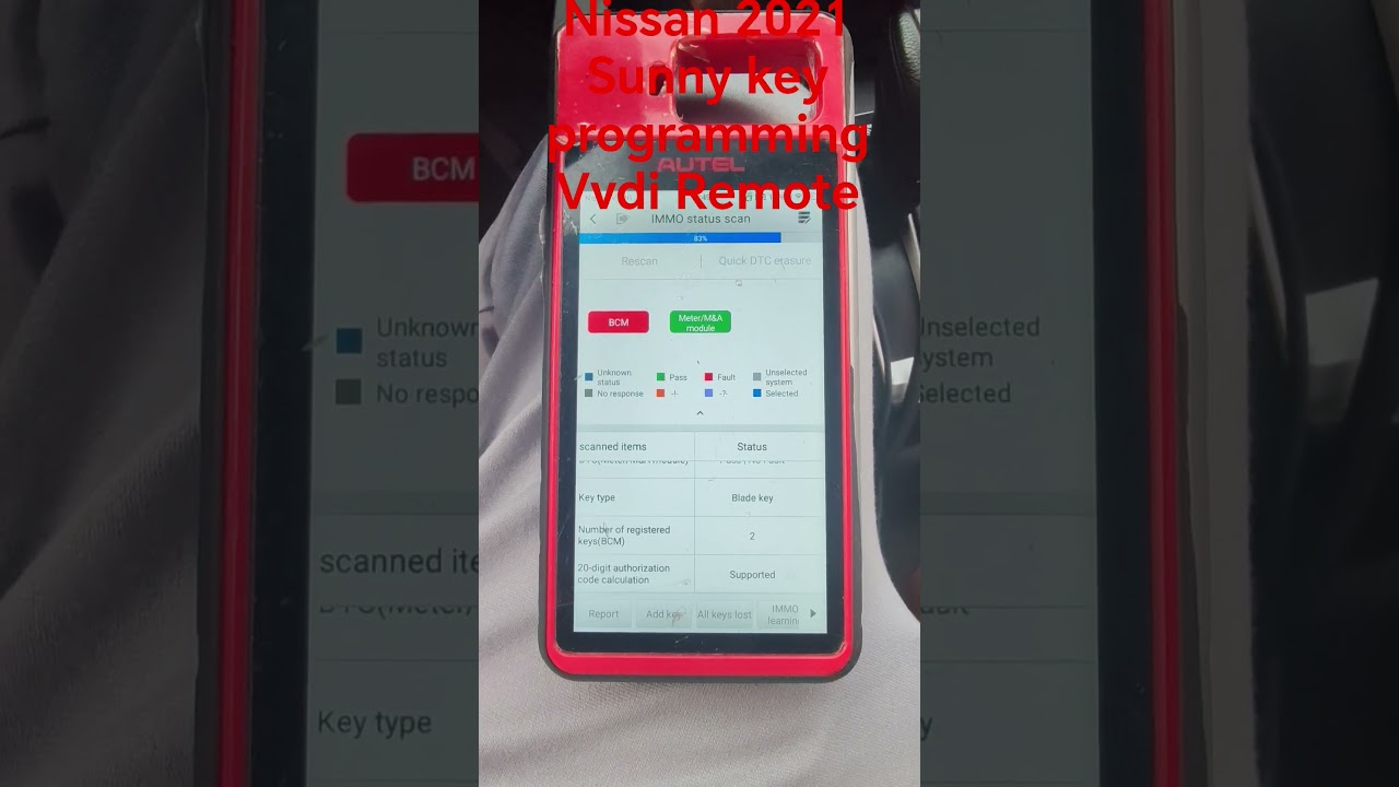 Nissan 2021 sunny Remote programming and key programming Vvdi Remote 