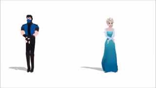 Sub Zero and Elsa Dancing