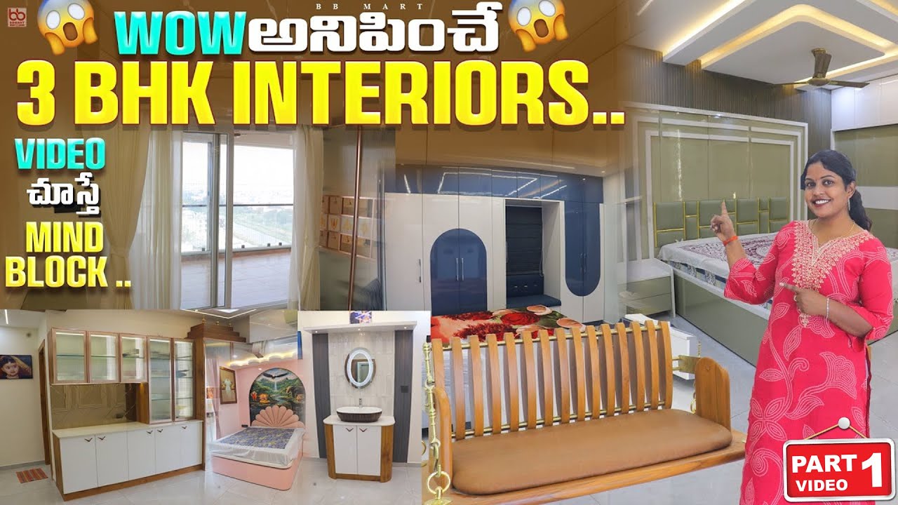 Beautiful 3 BHK Interiors | Modern Flat Interior Design
