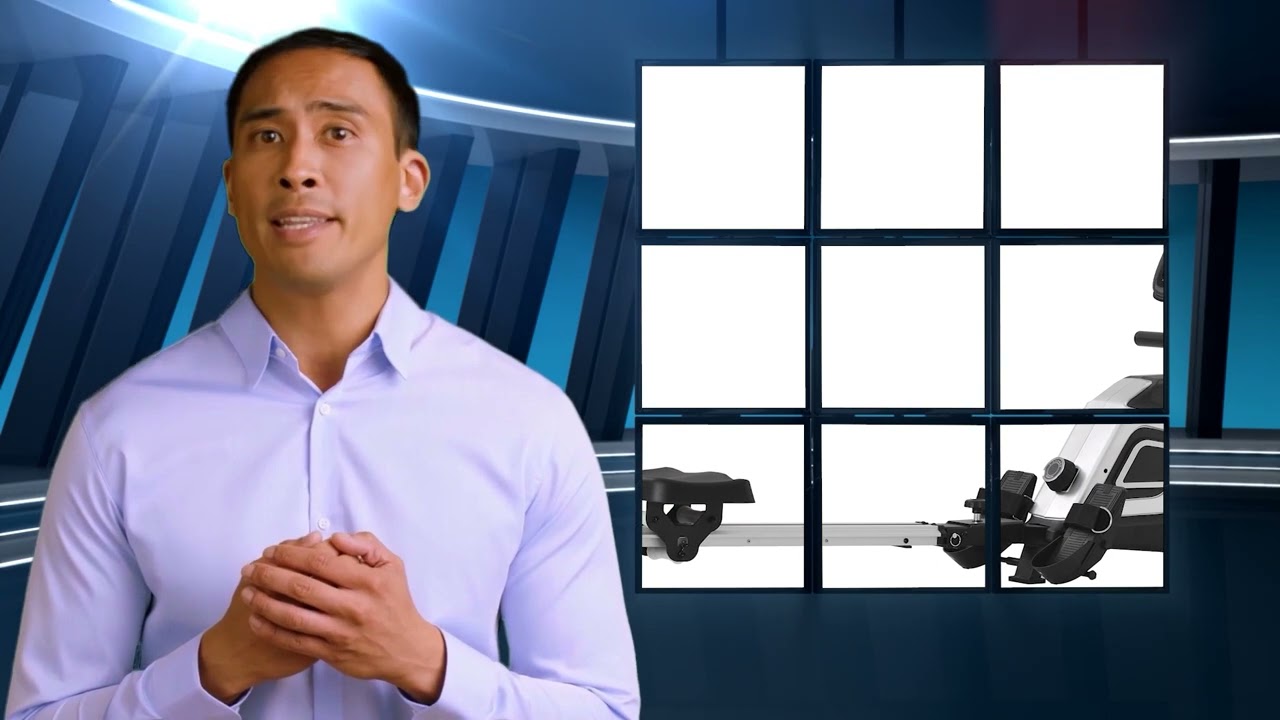 Rowing Machine With 14 Magnet Resistance Foldable Machine Quiet & Powerful Magnetic Braking System