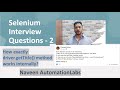 How driver.getTitle() method works internally? Selenium Interview Q&A - 2 [Short Answer Series]