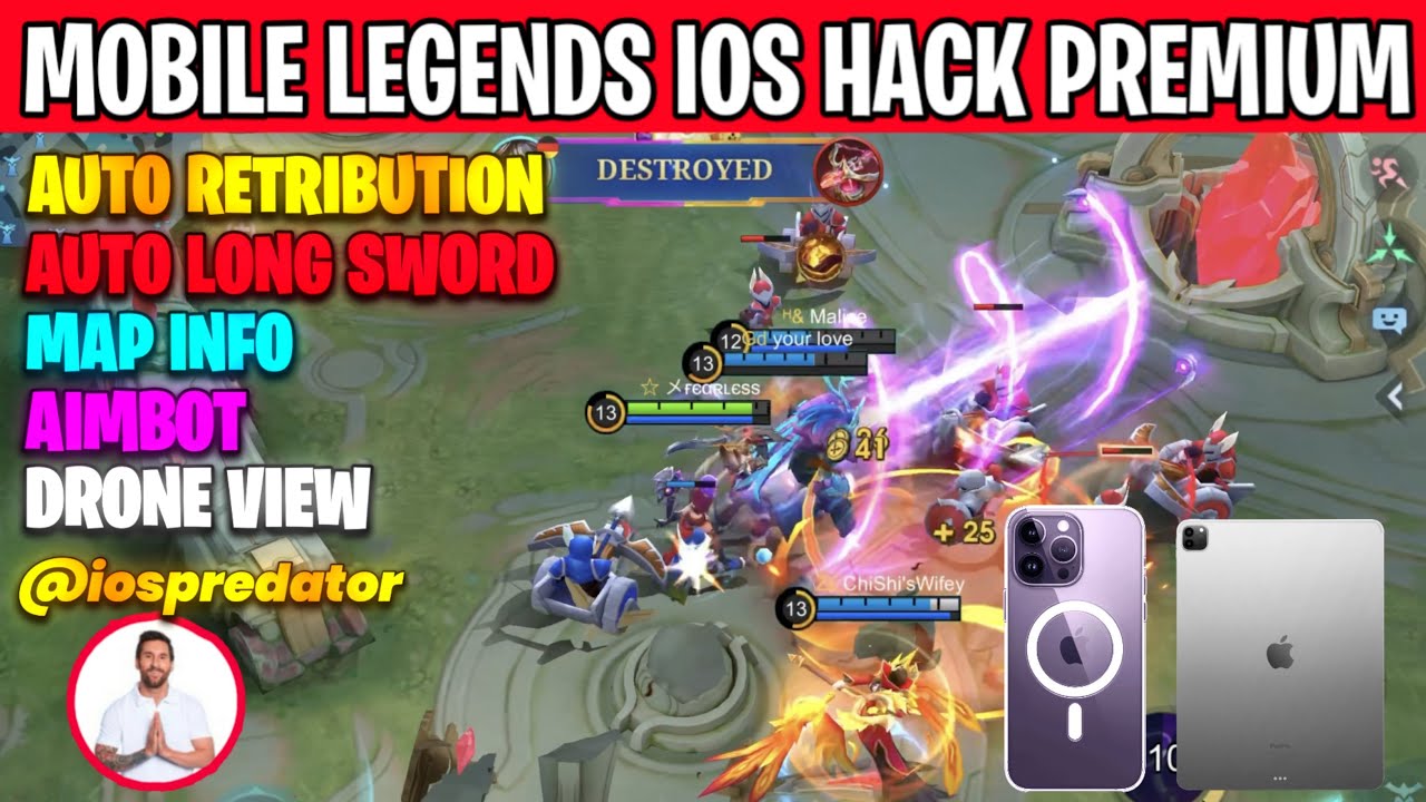 Mobile Legends Bang Bang iOS Mod Menu Map Hack | MLBB iPhone iPad Hack Download Without Jailbreak