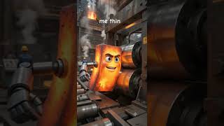 Hot rolling process - Temperature made finish product. #engineering #facts #automobile #hotrolling
