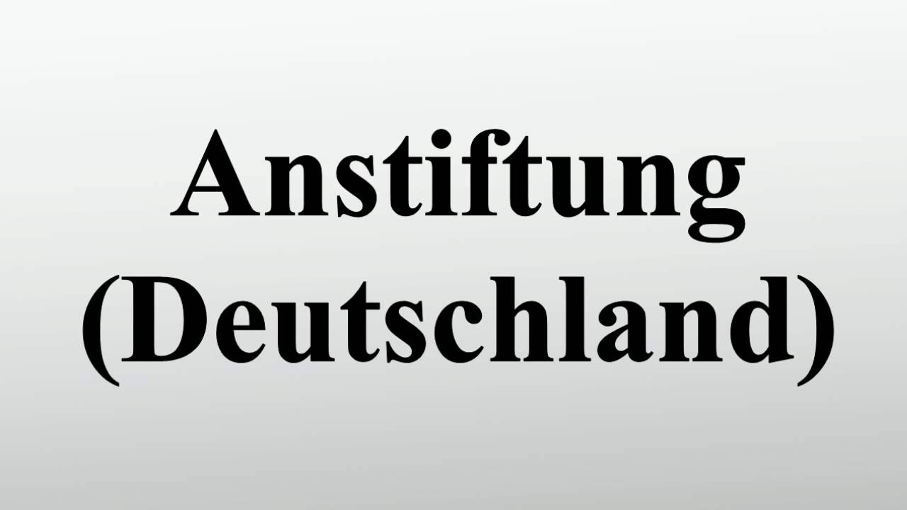 Anstiftung (Deutschland)